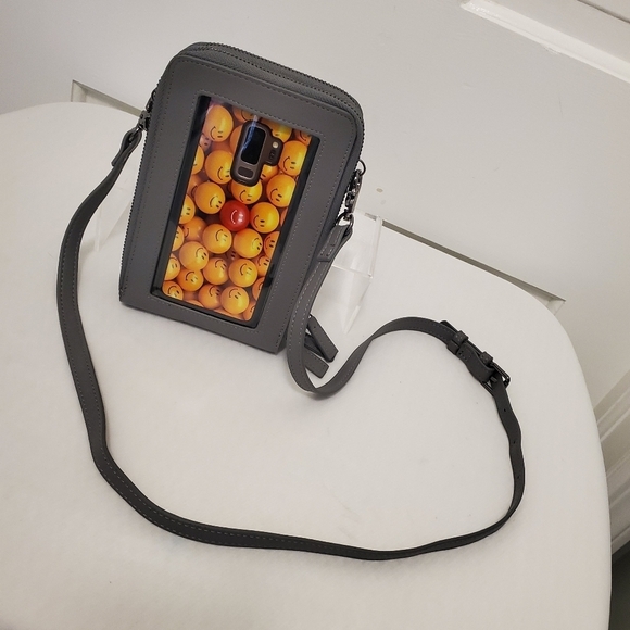 ECOSUSI Grey Cellphone/Wallet Shoulder/Crossbody Bag - Picture 2 of 16